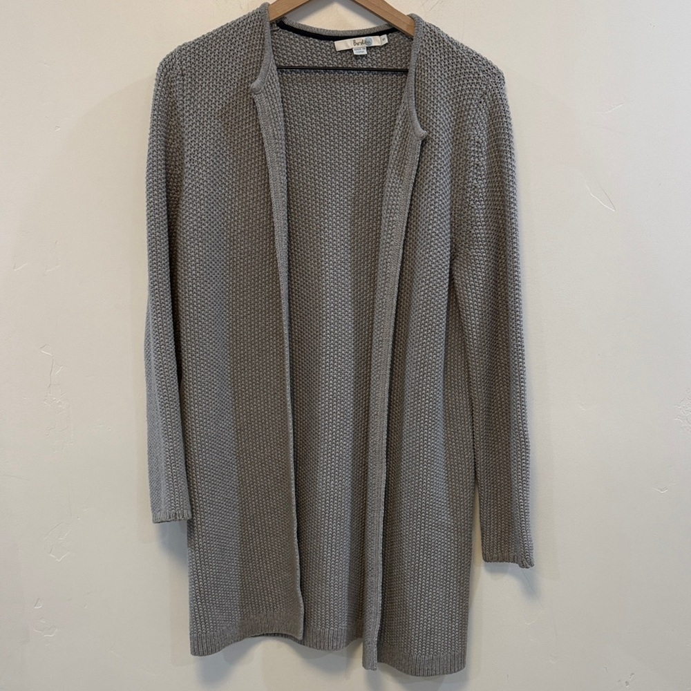 BODEN | grey chunky knit long cardigan